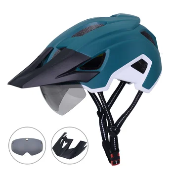 Велосипедный шлем Ветровое стекло 57-61 см Велосипедный шлем USB Задний фонарь Стабильный тепловой блок Мужчины Женщины Модное велосипедное снаряжение Доставка