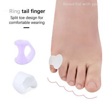 1 Пара для педикюра, разделитель для ухода за пальцами ног, силиконовые ортопедические изделия для ног, корректор большого пальца стопы