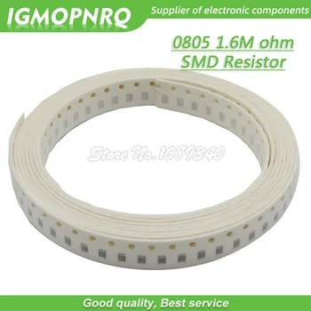 300шт 0805 SMD Резистор 1,6 М Ом Чип-резистор 1/8 Вт 1,6 М 1М6 Ом 0805-1.6 М