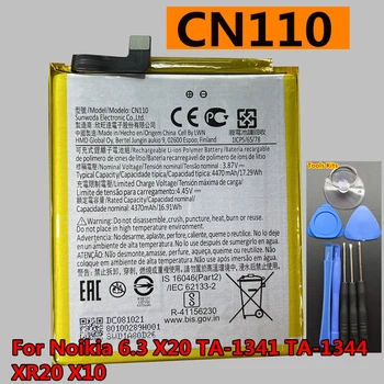 Новый Оригинальный Аккумулятор CN110 4470mAh Для Мобильного Телефона Noikia 6.3 X20 TA-1341 TA-1344 XR20 X10