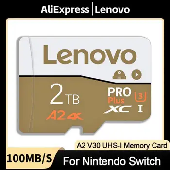 Lenovo 2TB Высокоскоростная Micro TF SD-Карта 128 ГБ 1TB 512 ГБ 256 ГБ Карта Памяти A2 v30 cartao de memoria SD-Карта Для nintendo switch