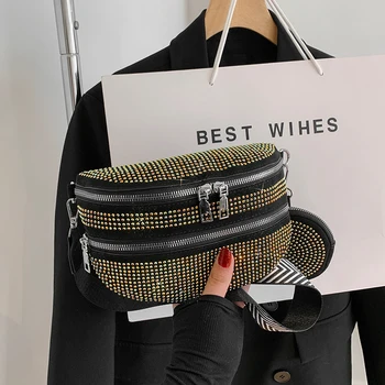 Модное дизайнерское седло со стразами через плечо для женщин, сумки и кошельки 2023, новые повседневные сумки-мессенджеры высокого качества