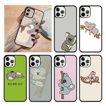 Чехол для телефона со спящим животным коала для iPhone 15 14 SE 2020 XR XS 11 12 13 Mini Pro MAX 6 7 8 Plus Coque
