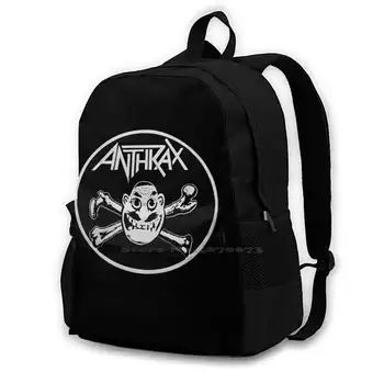 Сумка-рюкзак Xarhtna Для мужчин, женщин, девочек, подростков, Черный Judas Priest Kiss Anthrax Van Helen Led