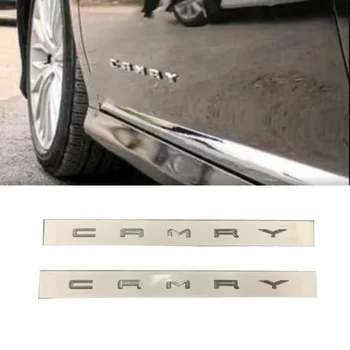 2шт Серебристая Эмблема боковой двери, Наклейка с Логотипом для Toyota Camry XV70 2018 2019 2020 2021 2022 Аксессуары