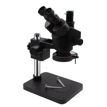 Черный Тринокулярный микроскоп для ремонта мобильных телефонов OEM Stereo Microscopio