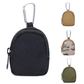 Тактический чехол-бумажник, портативный карман для монет и ключей на поясе для охоты с зажимом, уличные аксессуары, сумка-портмоне EDC.