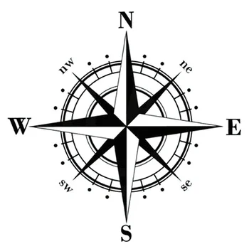 15 см Художественный Дизайн Виниловые Наклейки NSWE Compass Personality Водонепроницаемые и Солнцезащитные Автомобильные Наклейки Наклейки