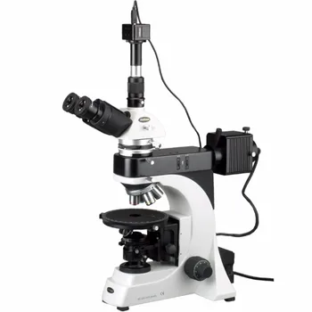 EPI Тринокулярный Бесконечно Поляризационный микроскоп-AmScope Поставляет 50X-1250X EPI Бесконечно Поляризационный микроскоп + 3-Мегапиксельная цифровая камера