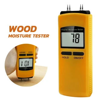 10-40% Цифровой измеритель влажности древесины, Инструменты для измерения влажности бумаги, Гигрометр, детектор влажности древесины, ЖК-дисплей, Измерительный инструмент