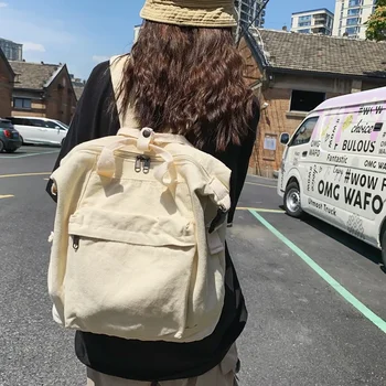 Простой школьный рюкзак для старшеклассниц большой емкости trend mori original style travel backpack