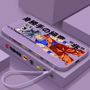 D-Dragon Ball Vegeta IV Goku Жидкая Левая Веревка Для Xiaomi Mi Poco X5 X4 X3 M6 M5 M5S M4 M3 F5 F4 F3 C55 C40 Pro Чехол Для телефона 5G