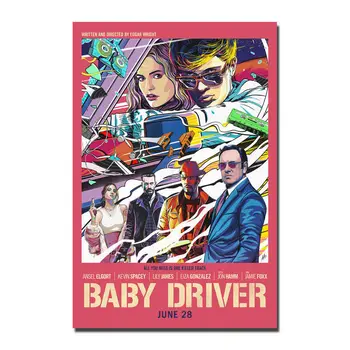 2017 Baby Driver Фильм Шелковый Плакат Наклейка На Стену Украшение Подарок