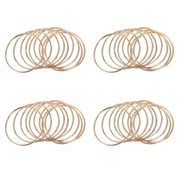 40 упаковок 3-дюймовых золотых металлических колец для Ловца снов Обручи Кольцо Макраме для Ловцов снов и поделок