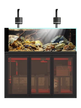 Коробка для воды, травы и аквариума, нижний фильтр, стеклянная сумка для гостиной Lanshou Creek, экологический морской резервуар