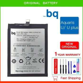 Оригинальная Замена Аккумулятора Мобильного Телефона Bateria 3080mAh Высокого Качества Для BQ Aquaris U plus Lite Высокой Емкости New Batterie