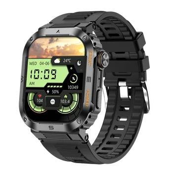 Новые военные спортивные смарт-часы на открытом воздухе для мужчин Bluetooth Call 2.01 