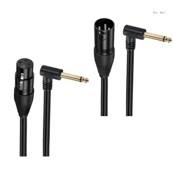 Качественный кабель от XL до 6,35 мм От XL 3Pin до 6,35 мм TS Моно Мужской /Женский Несбалансированный Соединительный кабель Шнур для Микрофонов