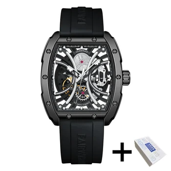 Мужские автоматические механические наручные часы Mark Fairwhale 6560 в спортивном корпусе из нержавеющей стали, автоматические водонепроницаемые мужские часы, часы reloj