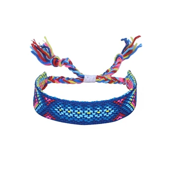 Браслет в богемном стиле с регулируемым плетением ручной работы, Этнический браслет в стиле бохо с кисточками, браслет Friendship Brazalete Beach Surf Jewelry Pulseira