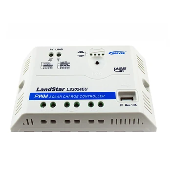 EPEVER LS2024EU 20A 12V/24V pwm Солнечный контроллер заряда для домашнего использования с выходом USB Солнечный контроллер