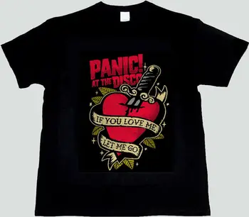 Футболка Panic At the Disco band, подарок для фаната рока, классическая футболка с рисунком TE3832