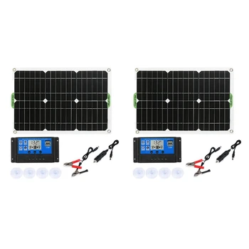 Комплект Солнечных Панелей мощностью 2X180 Вт, Зарядное Устройство 12V С Контроллером 100A Для Лодки-Каравана RV