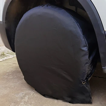 Протектор шины 27 дюймов-32 дюйма Черные Защитные Чехлы Для Хранения Водонепроницаемые для Колесных Шин Водонепроницаемые Пылезащитные
