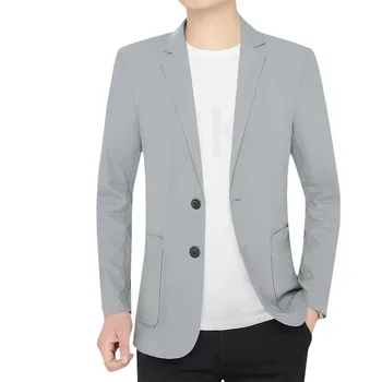 6580-RR-2023 Новое весенне-осеннее мужское тонкое пальто среднего и пожилого возраста, деловой повседневный костюм на заказ