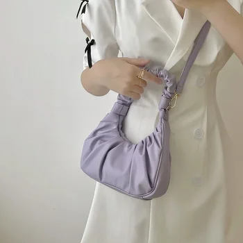 Повседневная сумка через плечо 2023, новинка зимы, популярная среди женщин, модная простая универсальная сумка через плечо подмышками