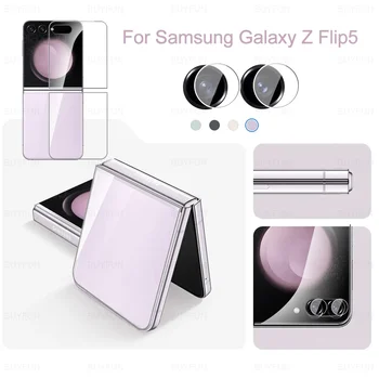 Пленка для Камеры Samsung Galaxy Z Flip5 5G Протектор заднего Экрана Samung ZFlip5 ZFlip 5 Flip 5 Задняя Защитная Пленка Из Закаленного Стекла