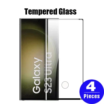 4шт Закаленное стекло Для Samsung Galaxy S20 FE S21 S22 S23 Ultra plus S10 lite 5G S10E защитная пленка для экрана телефона
