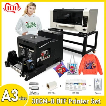 Принтер A3 DTF XP600 DTF Печатная машина для футболок с сушилкой DTF Принтер A3 С роликовым податчиком impresora dtf Для ткани для футболок