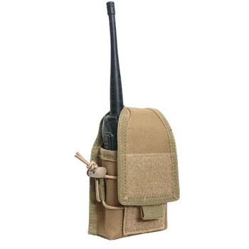 Карманный чехол Molle для радио, рации, чехол, поясная сумка, держатель, кобура для переговорного телефона, сумка для переноски, тактическая военная охота, кемпинг