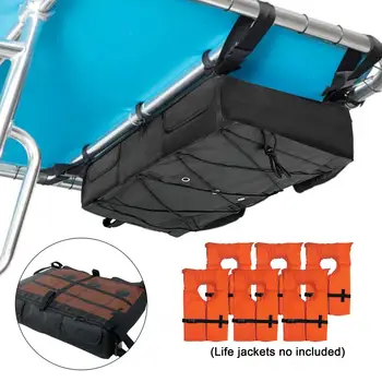 Сумка для хранения спасательных жилетов для лодок с т-образным верхом и эластичной веревкой, водонепроницаемая сумка для хранения из ткани Оксфорд большой емкости 600d