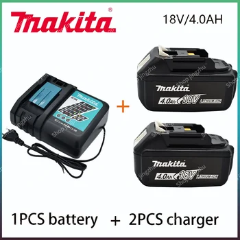 100% Оригинальное Литий-ионное Зарядное Устройство Makita 4.0Ah 18V DC18RF BL1840 BL1830 BL1430BL1440 DC18RC Для Зарядки Аккумулятора С USB-Портом
