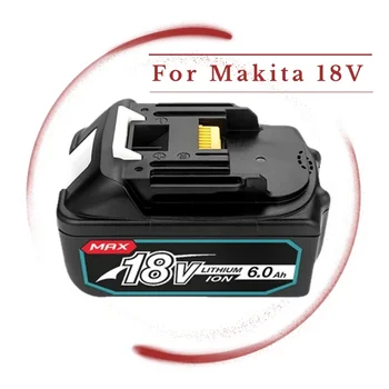 Оригинал для Makita 18V Аккумуляторная Батарея Для Электроинструментов Makita со светодиодной Литий-ионной заменой LXT BL1860 1850 18v 8000mAh