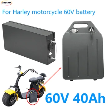 Литиевая Батарея Электромобиля 60V 40Ah 30Ah 2000W Литиевая батарея для Harley Двухколесный Складной Электрический Скутер Citycoco Велосипед