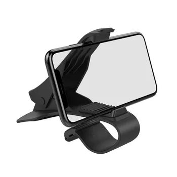 для Gionee S12 (2020) Автомобильный держатель для мобильного телефона с GPS-навигацией, зажим для приборной панели -черный