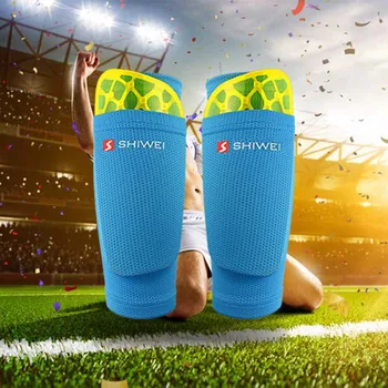 Футбольная накладка для защиты голени от растяжения, Носок для поддержки ног, футбольное компрессионное дышащее защитное снаряжение Shinguard для взрослых