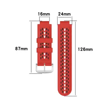 Сменный браслет Smart Accessories Мягкий 24 мм двухцветный для Garmin Forerunner силиконовый ремешок для часов