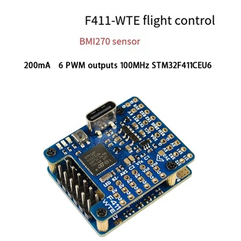 Контроллер полета F411-WTE BMI270 STM32F411CEU6 С Датчиком тока OSD132A 2-6 S Lipo Для Беспилотного Летательного аппарата с фиксированным крылом FPV Прост в использовании