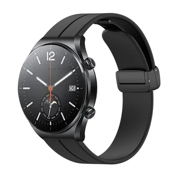 Магнитный Силиконовый Ремешок Для Xiaomi Watch S1 Pro Ремешок Для Часов Smart watch Браслет Для Часов S1 Active / Цветные Аксессуары с 2 полосами