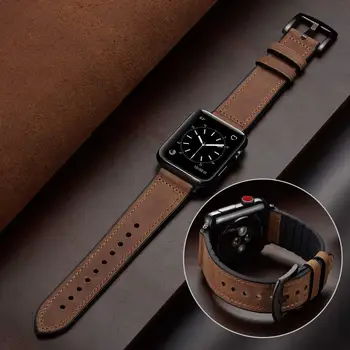 Ремешок для Apple watch band 44мм 40мм 45мм 41мм 49мм 42мм 38мм Силиконовый + Кожаный браслет iWatch Series Ultra 8 se 7 6 5 4 3 Ремешка
