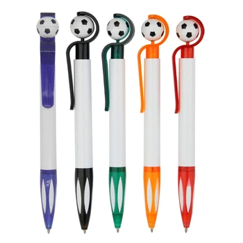 Выдвижная шариковая ручка, похожая на футбольную, Силиконовая ручка для гладкого письма, Подарочная ручка для студентов-футболистов