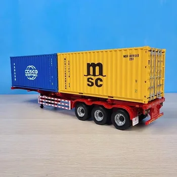 Идея 1: 24 Модели контейнерного каркасного полуприцепа с грузовым прицепом игрушки для грузовиков Могут быть настроены, можно делать подарки