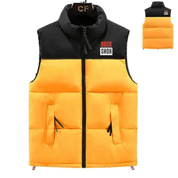 Утепленная мужская хлопчатобумажная куртка ROCK SHOX, мужская пуховая куртка без рукавов в стиле хип-хоп, мужская зимняя модная утепленная одежда для мужчин