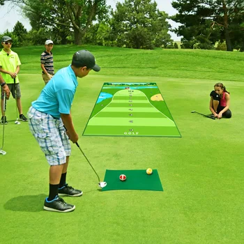 Тренировка траектории игры в гольф Интерактивный игровой набор для игры в гольф на открытом воздухе Strike Pad Коврик для упражнений для отдыха в помещении и на открытом воздухе Sticking Ball