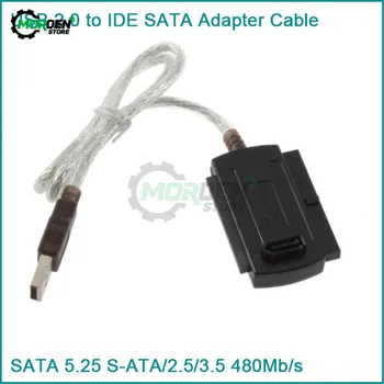 Новый кабель-адаптер интерфейса передачи данных USB 2.0-IDE SATA 5.25 S-ATA 2.5 3.5 480 Мбит/с, Аксессуары для дома, прямая поставка