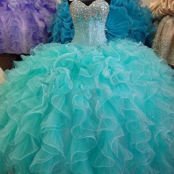 ANGELSBRIDEP, Бальное платье в стиле милой Девушки, Пышные платья, 15 вечеринок, Вечерние платья принцессы на День рождения, расшитые бисером, большие размеры